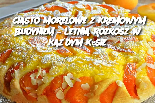 Ciasto Morelowe z Kremowym Budyniem – Letnia Rozkosz w Każdym Kęsie