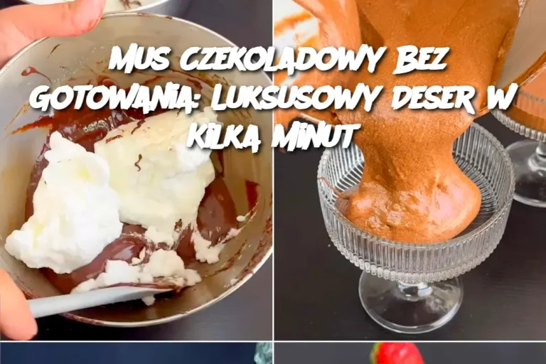 Mus Czekoladowy Bez Gotowania: Luksusowy Deser w Kilka Minut