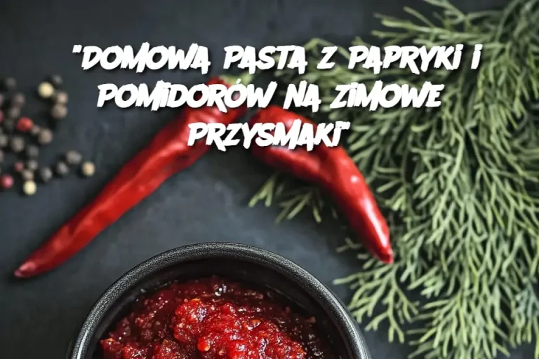 "Domowa Pasta z Papryki i Pomidorów na Zimowe Przysmaki"