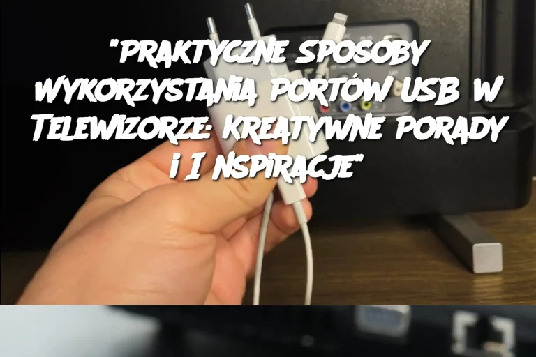 "Praktyczne Sposoby Wykorzystania Portów USB w Telewizorze: Kreatywne Porady i Inspiracje"