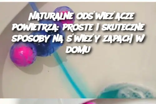 Naturalne odświeżacze powietrza: proste i skuteczne sposoby na świeży zapach w domu