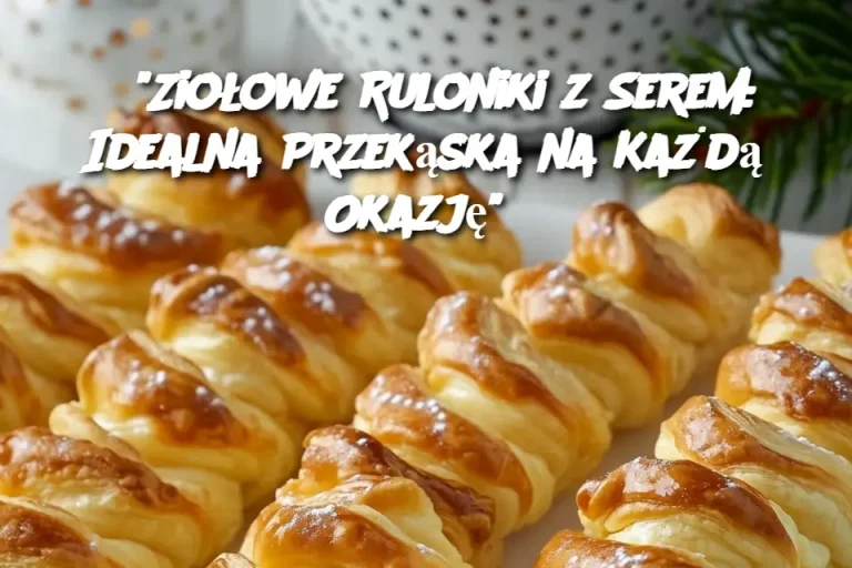 "Ziołowe Ruloniki z Serem: Idealna Przekąska na Każdą Okazję"