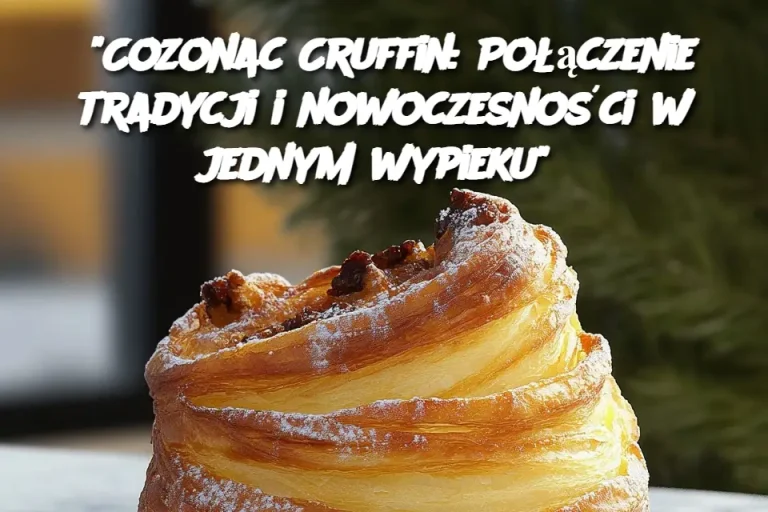 "Cozonac Cruffin: Połączenie tradycji i nowoczesności w jednym wypieku"