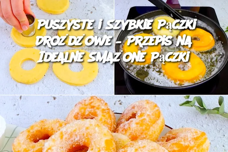 Puszyste i Szybkie Pączki Drożdżowe – Przepis na Idealne Smażone Pączki