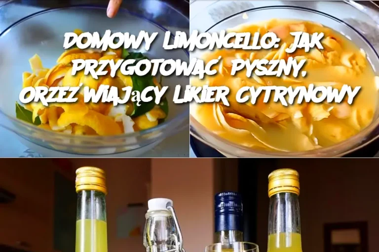 Domowy Limoncello: Jak Przygotować Pyszny, Orzeźwiający Likier Cytrynowy