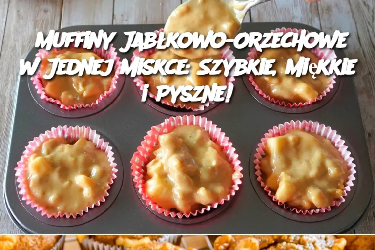 Muffiny Jabłkowo-Orzechowe w Jednej Miskce: Szybkie, Miękkie i Pyszne!