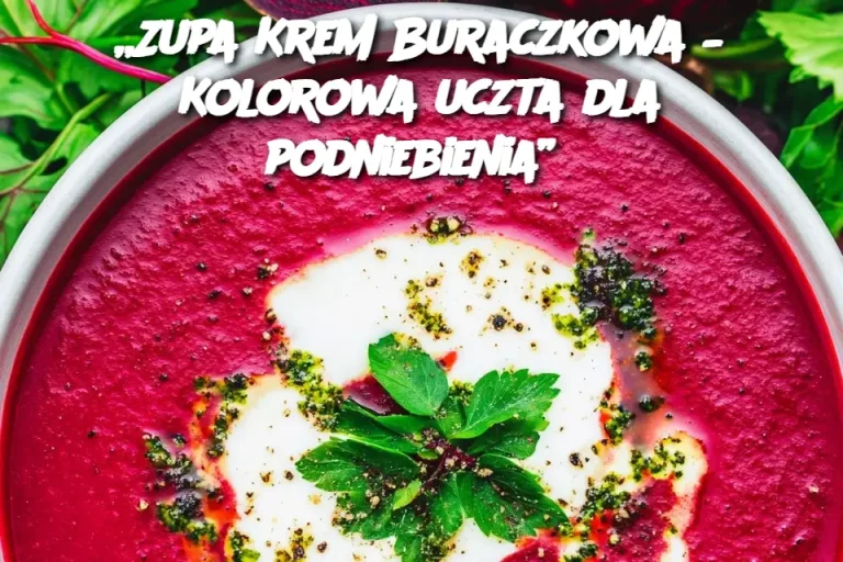 „Zupa Krem Buraczkowa – Kolorowa uczta dla podniebienia”