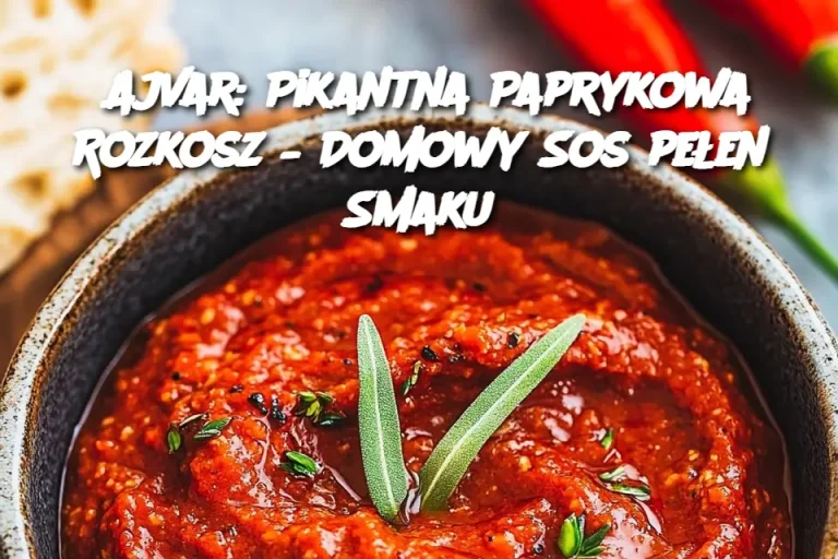 Ajvar: Pikantna Paprykowa Rozkosz – Domowy Sos pełen Smaku