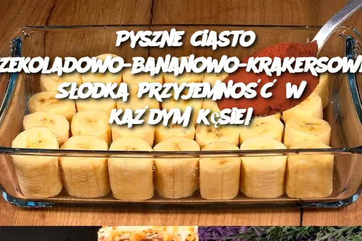 Pyszne ciasto czekoladowo-bananowo-krakersowe: Słodka przyjemność w każdym kęsie!