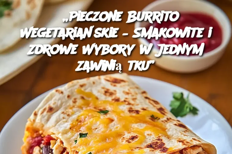 „Pieczone Burrito Wegetariańskie – Smakowite i Zdrowe Wybory w Jednym Zawiniątku”