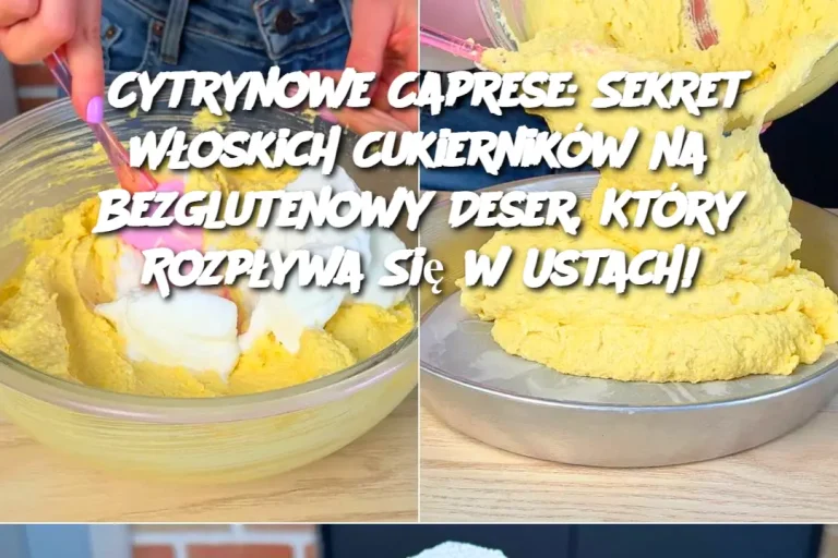 Cytrynowe Caprese: Sekret Włoskich Cukierników na Bezglutenowy Deser, Który Rozpływa Się w Ustach!