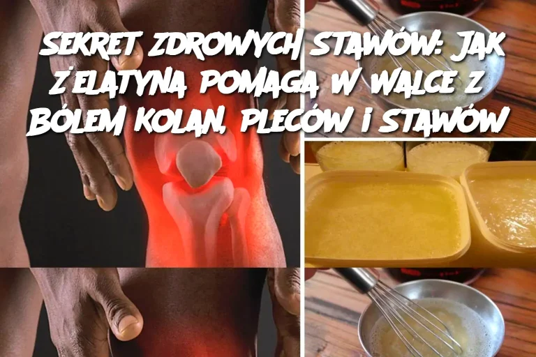 Sekret Zdrowych Stawów: Jak Żelatyna Pomaga W Walce z Bólem Kolan, Pleców i Stawów