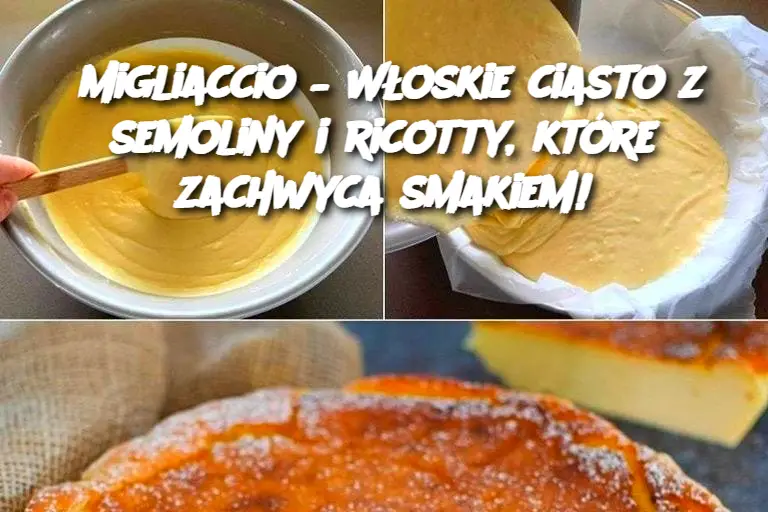 Migliaccio – Włoskie ciasto z semoliny i ricotty, które zachwyca smakiem!