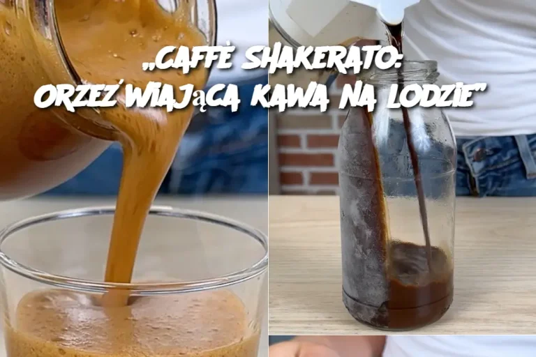 „Caffè Shakerato: Orzeźwiająca kawa na lodzie”