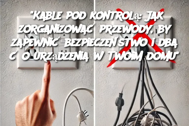 "Kable pod kontrolą: Jak zorganizować przewody, by zapewnić bezpieczeństwo i dbać o urządzenia w Twoim domu"