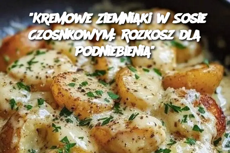 "Kremowe Ziemniaki w Sosie Czosnkowym: Rozkosz dla Podniebienia"