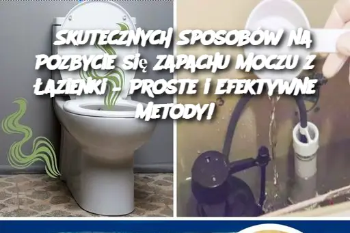 5 Skutecznych Sposobów na Pozbycie się Zapachu Moczu z Łazienki – Proste i Efektywne Metody!