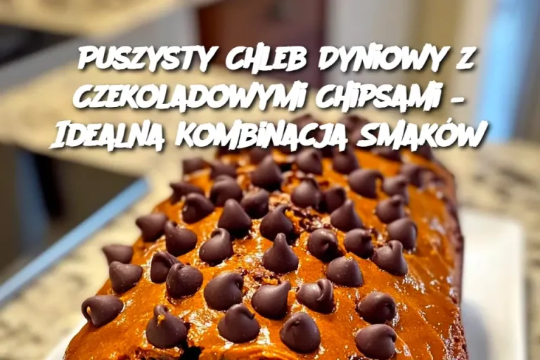 Puszysty Chleb Dyniowy z Czekoladowymi Chipsami – Idealna Kombinacja Smaków