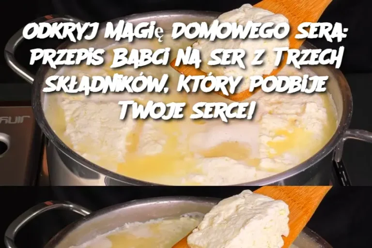 Odkryj Magię Domowego Sera: Przepis Babci na Ser z Trzech Składników, Który Podbije Twoje Serce!