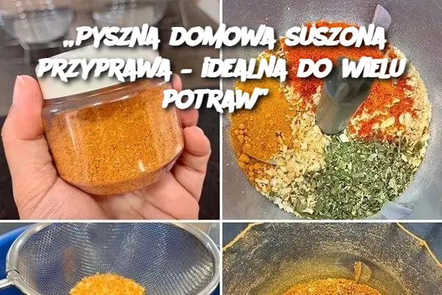 „Pyszna domowa suszona przyprawa – idealna do wielu potraw”