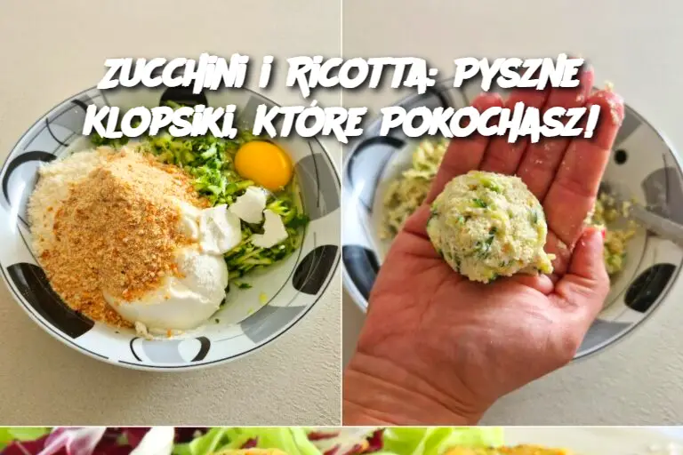 Zucchini i Ricotta: Pyszne Klopsiki, Które Pokochasz!