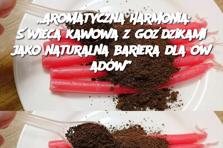 „Aromatyczna harmonia: Świeca kawowa z goździkami jako naturalna bariera dla owadów”