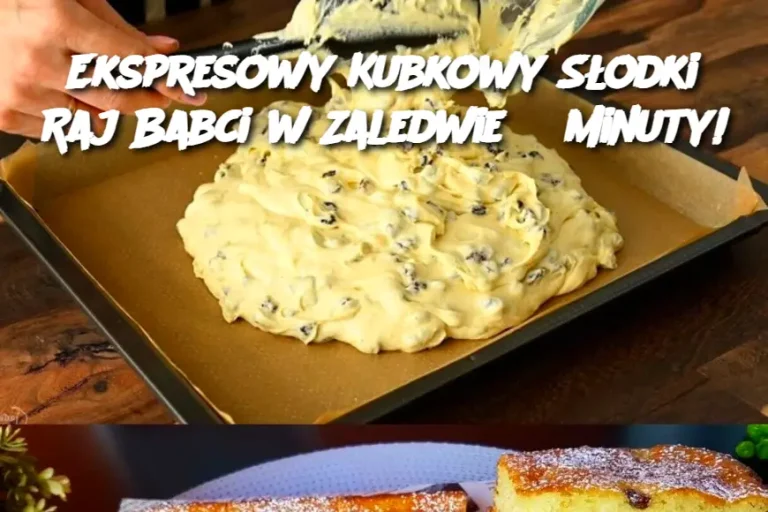 Ekspresowy Kubkowy Słodki Raj Babci w Zaledwie 3 Minuty!