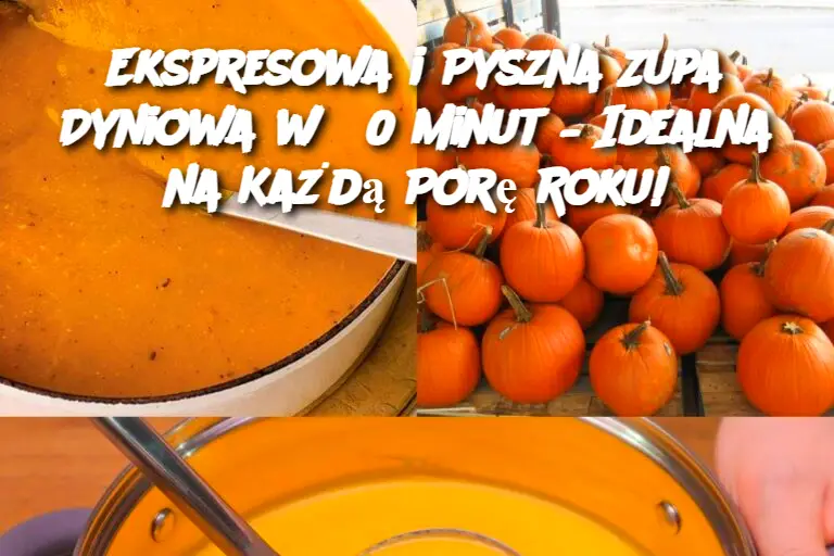 Ekspresowa i Pyszna Zupa Dyniowa w 30 Minut – Idealna na Każdą Porę Roku!