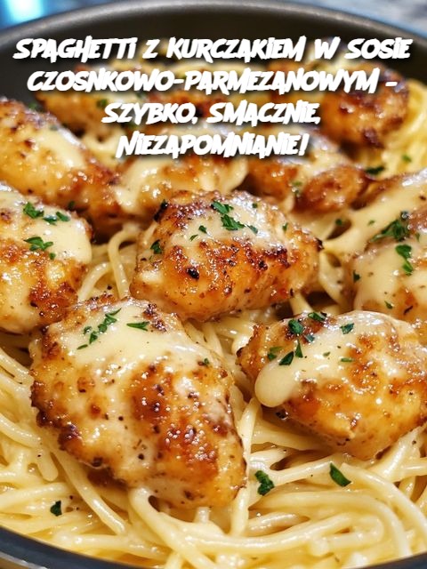 Spaghetti z Kurczakiem w Sosie Czosnkowo-Parmezanowym – Szybko, Smacznie, Niezapomnianie!