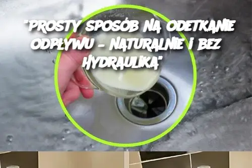 "Prosty sposób na odetkanie odpływu – naturalnie i bez hydraulika"