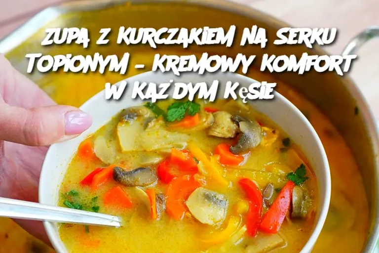 Zupa z Kurczakiem na Serku Topionym – Kremowy Komfort w Każdym Kęsie