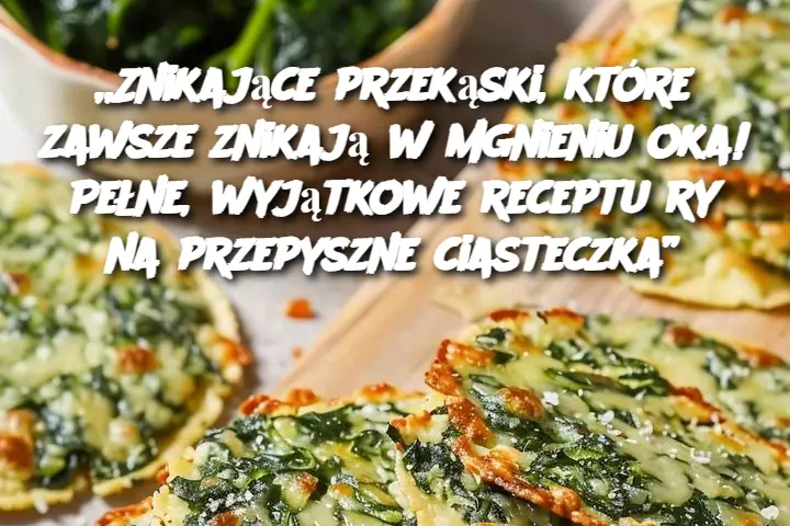 „Znikające przekąski, które zawsze znikają w mgnieniu oka! Pełne, wyjątkowe receptury na przepyszne ciasteczka”