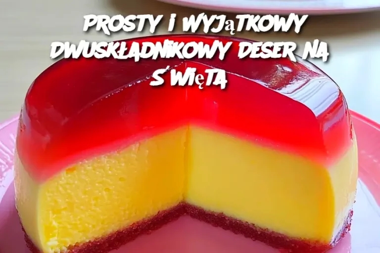 Prosty i Wyjątkowy Dwuskładnikowy Deser na Święta