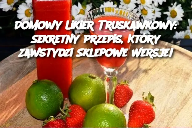 Domowy Likier Truskawkowy: Sekretny Przepis, Który Zawstydzi Sklepowe Wersje!