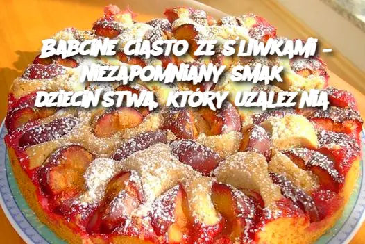 Babcine ciasto ze śliwkami – niezapomniany smak dzieciństwa, który uzależnia