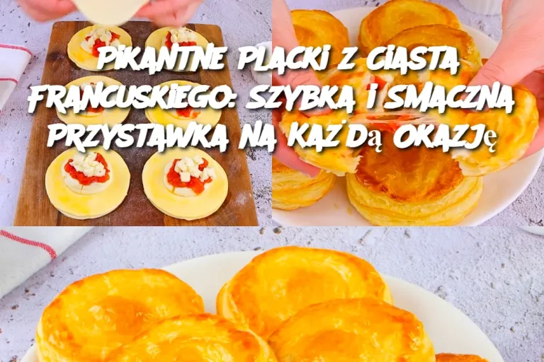 Pikantne Placki z Ciasta Francuskiego: Szybka i Smaczna Przystawka na Każdą Okazję