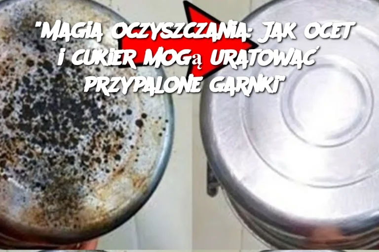 "Magia oczyszczania: Jak ocet i cukier mogą uratować przypalone garnki"