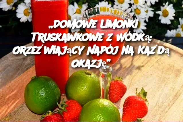 „Domowe Limonki Truskawkowe z Wódką: Orzeźwiający Napój na Każdą Okazję”