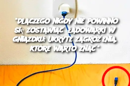 "Dlaczego nigdy nie powinno się zostawiać ładowarki w gniazdku: Ukryte zagrożenia, które warto znać"