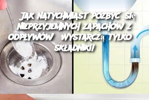 Jak natychmiast pozbyć się nieprzyjemnych zapachów z odpływów? Wystarczą tylko 3 składniki!