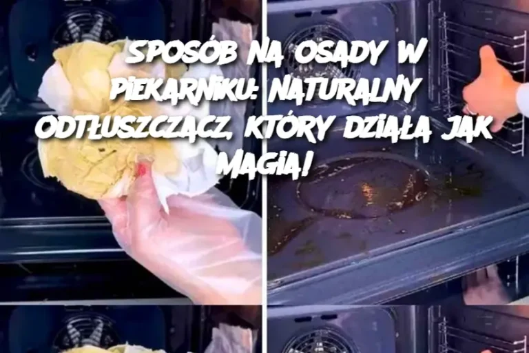 Sposób na osady w piekarniku: naturalny odtłuszczacz, który działa jak magia!