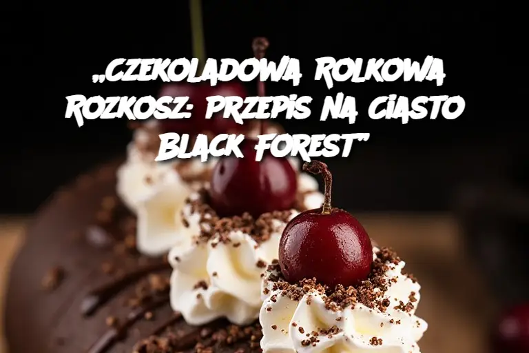 „Czekoladowa Rolkowa Rozkosz: Przepis na Ciasto Black Forest”