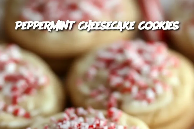 Peppermint Cheesecake Cookies