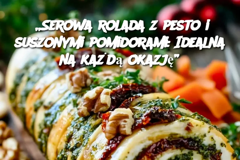 „Serowa rolada z pesto i suszonymi pomidorami: Idealna na każdą okazję”