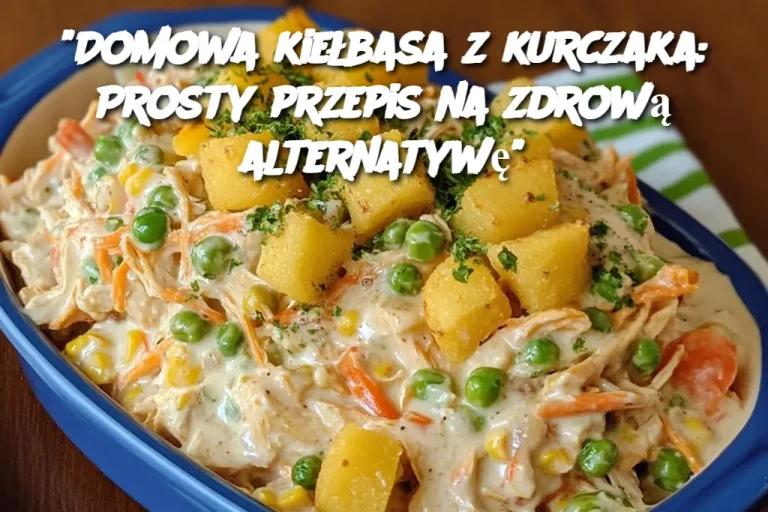 "Domowa kiełbasa z kurczaka: Prosty przepis na zdrową alternatywę"