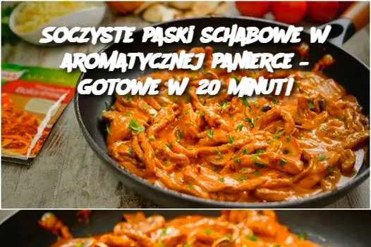 Soczyste paski schabowe w aromatycznej panierce – gotowe w 20 minut!