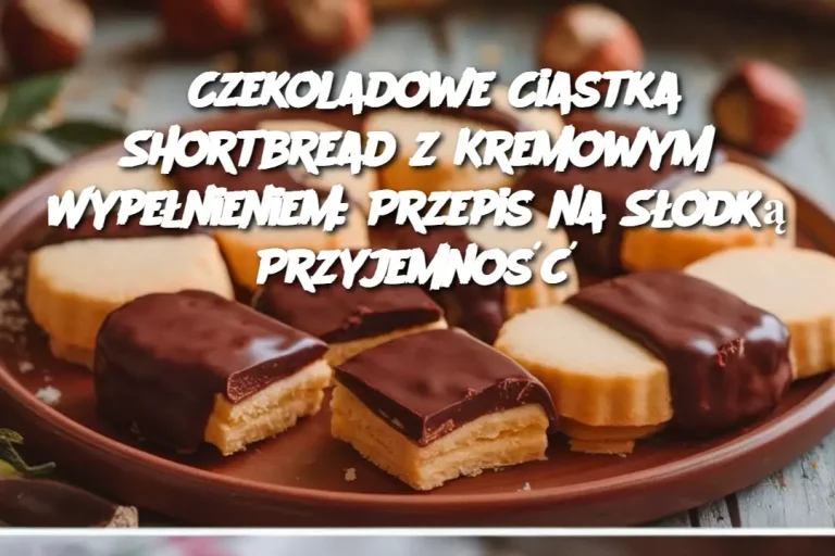 Czekoladowe Ciastka Shortbread z Kremowym Wypełnieniem: Przepis na Słodką Przyjemność