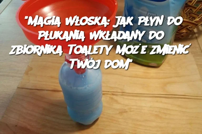 "Magia Włoska: Jak Płyn Do Płukania Wkładany Do Zbiornika Toalety Może Zmienić Twój Dom"