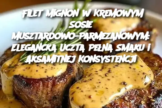 Filet Mignon w Kremowym Sosie Musztardowo-Parmezanowym: Elegancka Uczta Pełna Smaku i Aksamitnej Konsystencji