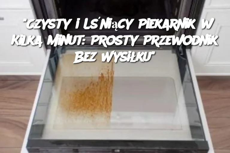 "Czysty i Lśniący Piekarnik w Kilka Minut: Prosty Przewodnik Bez Wysiłku"